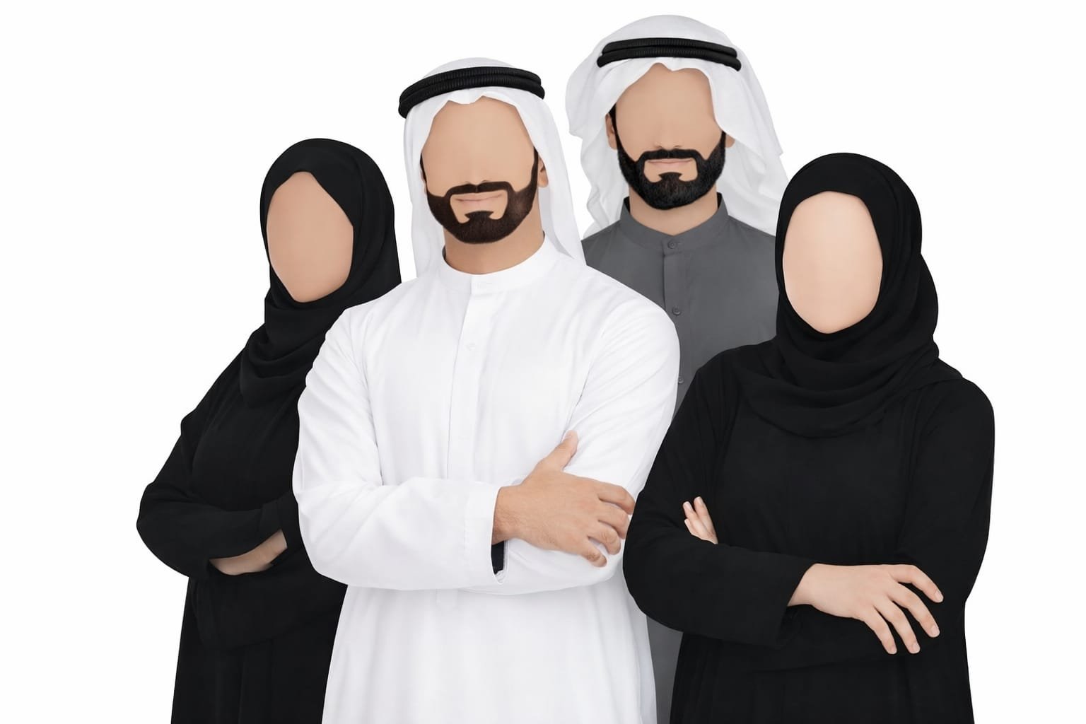 Male teachers at Nusrat al Qur'an Academy